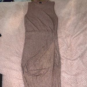 Champagne dress, a little sparkly